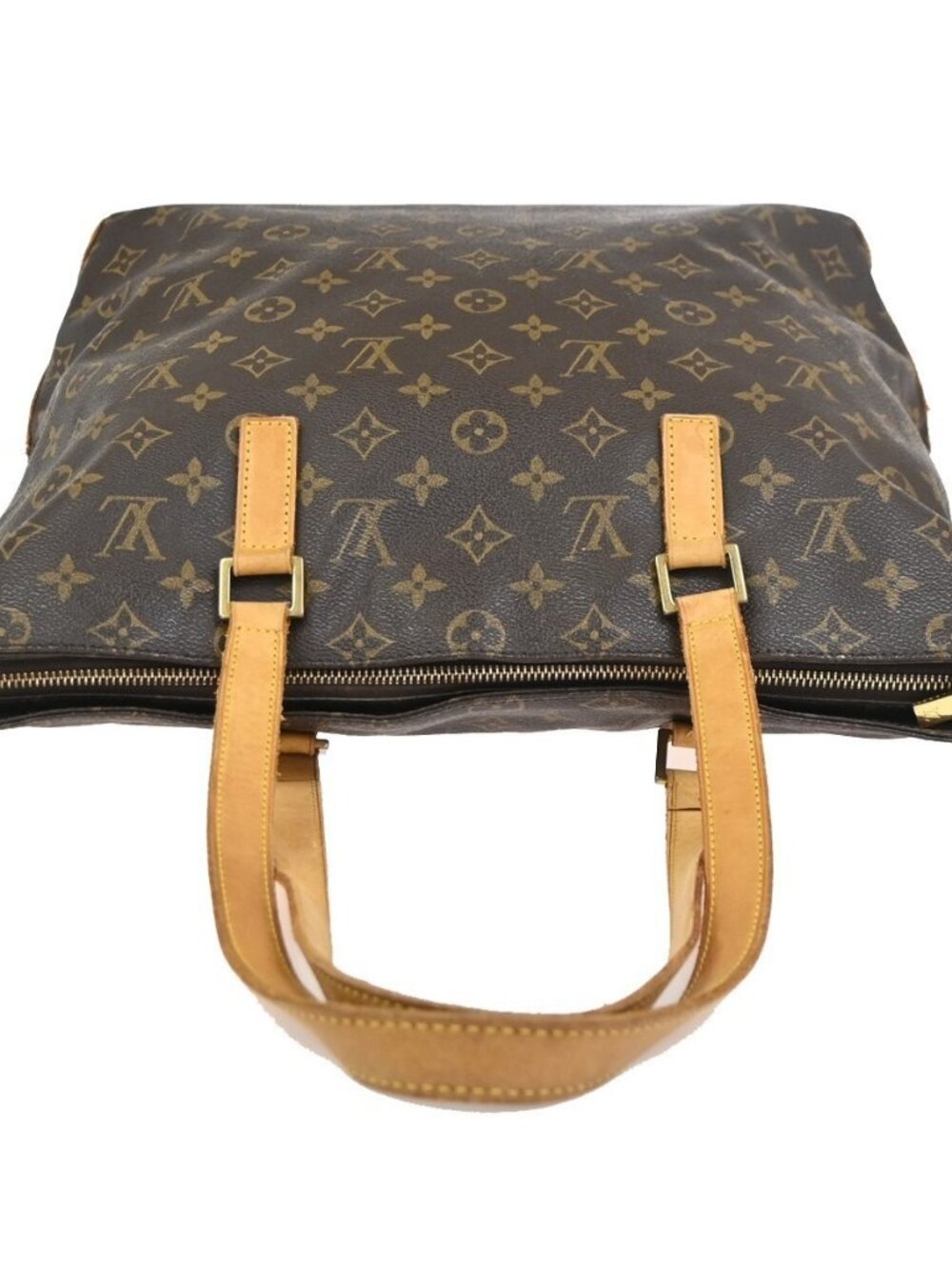LOUIS VUITTON Cabas Mezzo Shoulder Bag Monogram Leather Brown GHW M51151 77ZA363 - Picture 5 of 15